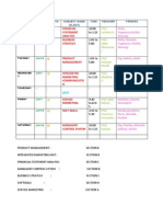 3 RD Semester Time Table