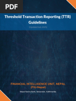 TTR Reporting Guidelines for Nepal | PDF | Money Laundering | Banks