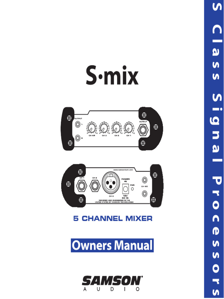 S Mix Introduction and Features | PDF | Microphone | Sound Production ...