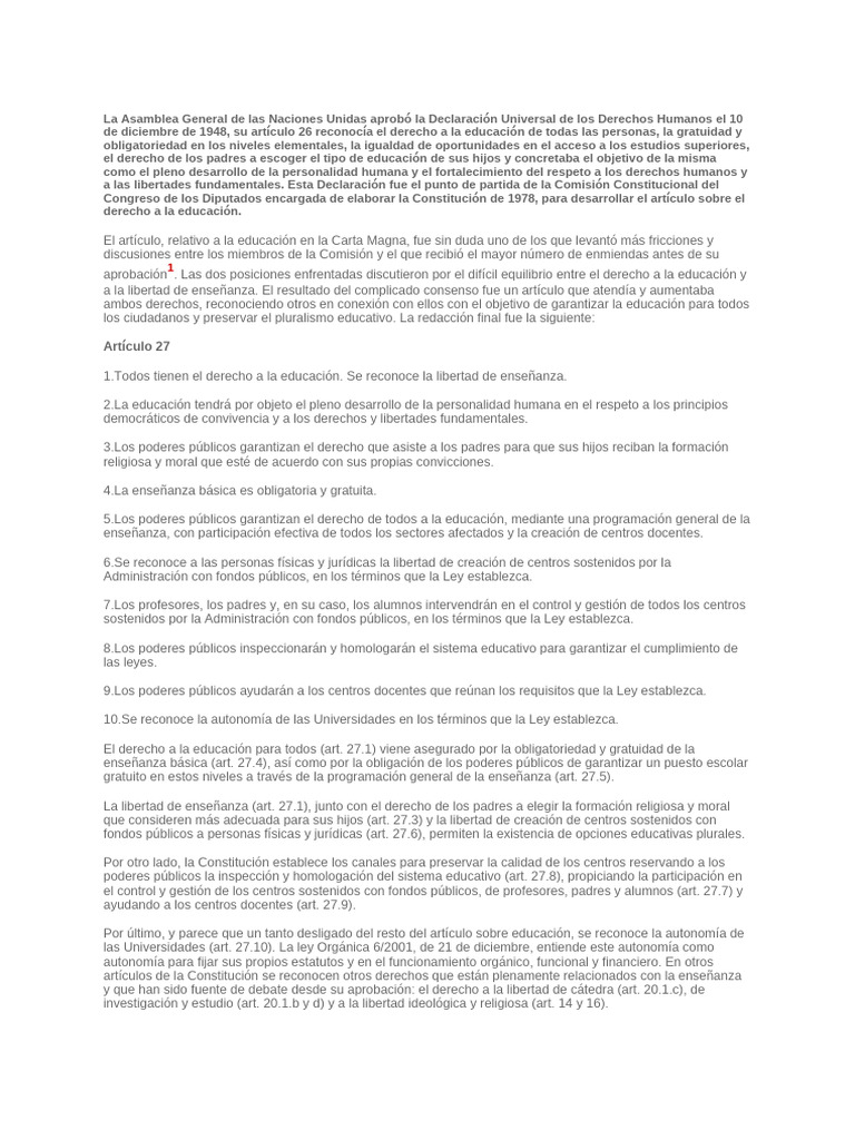 Derecho A La Educacion | PDF | Justicia | Crimen y violencia
