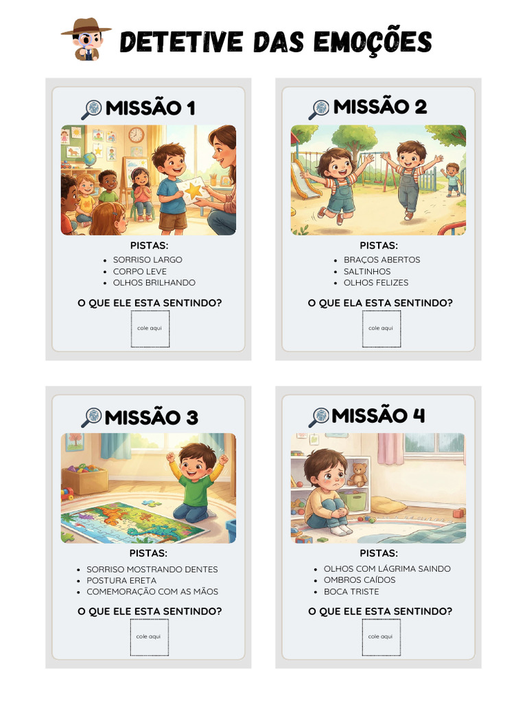 Detetive+Das+Emoc o Es+48+Cards | PDF