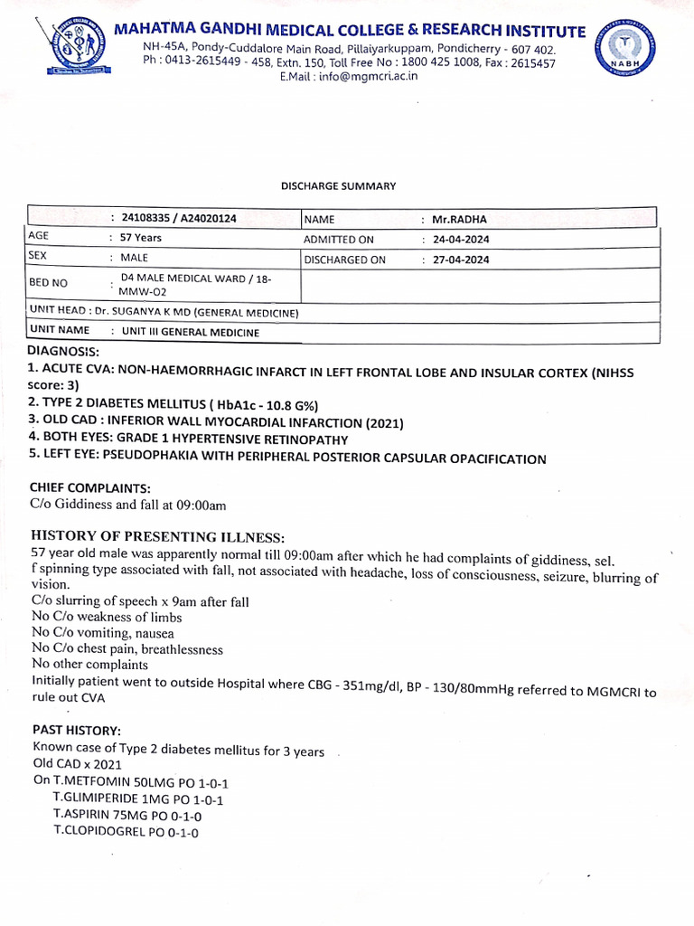Medical Report | PDF