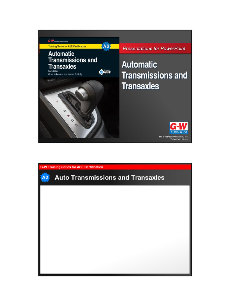 Model Ch01 Introduction To Automatic Transmissions and Transaxles | PDF ...