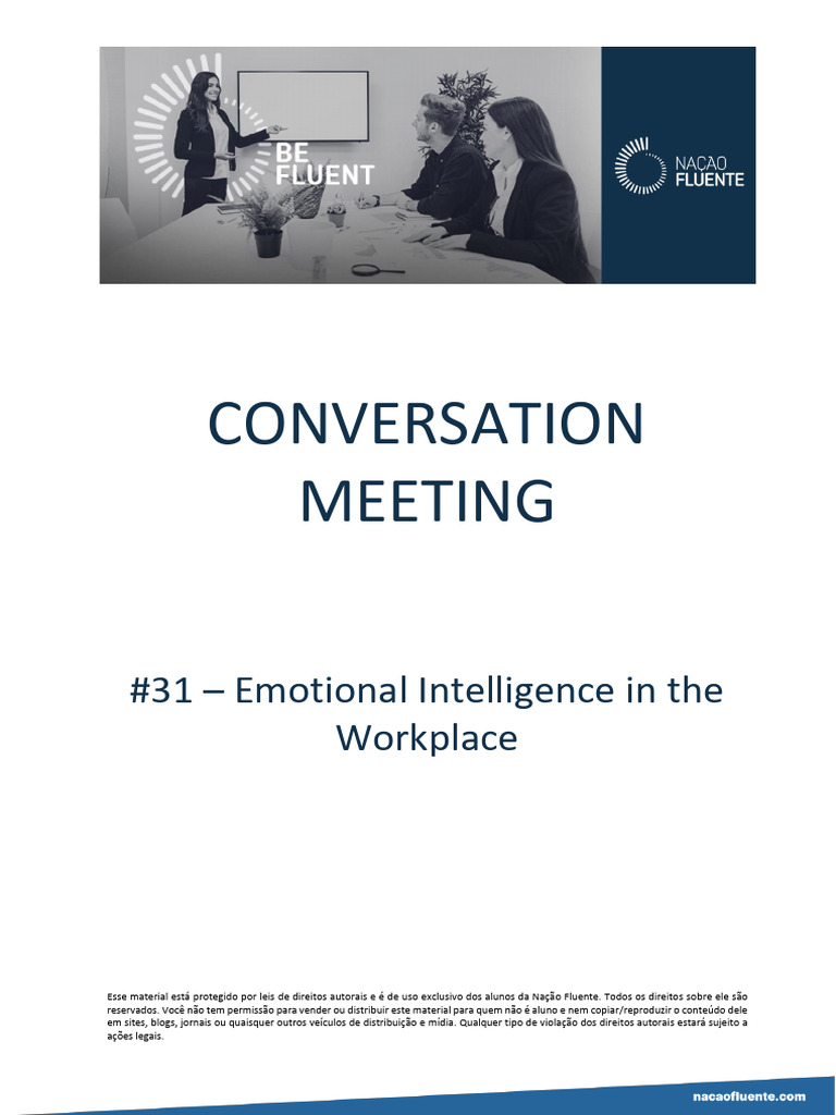 031 TF Emotional Intelligence in The Workplace v2 | PDF | Psychology ...