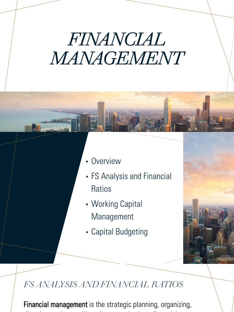 2.1 Financial Management | PDF | Price–Earnings Ratio | Financial Ratio