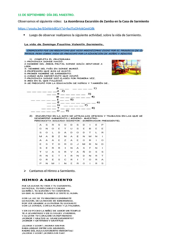 Clase Sarmiento | PDF