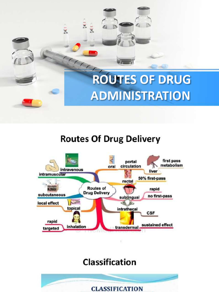 IV. Routes of Drug Administration | PDF | Pharmacology | Pharmacy