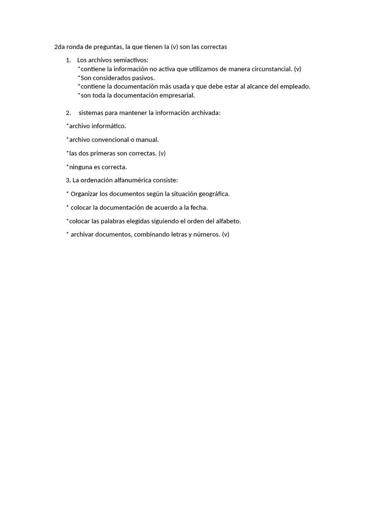 2da Ronda de Preguntas | PDF