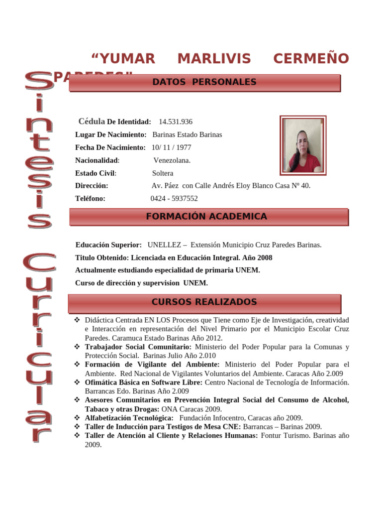 Curriculo Yumar | PDF
