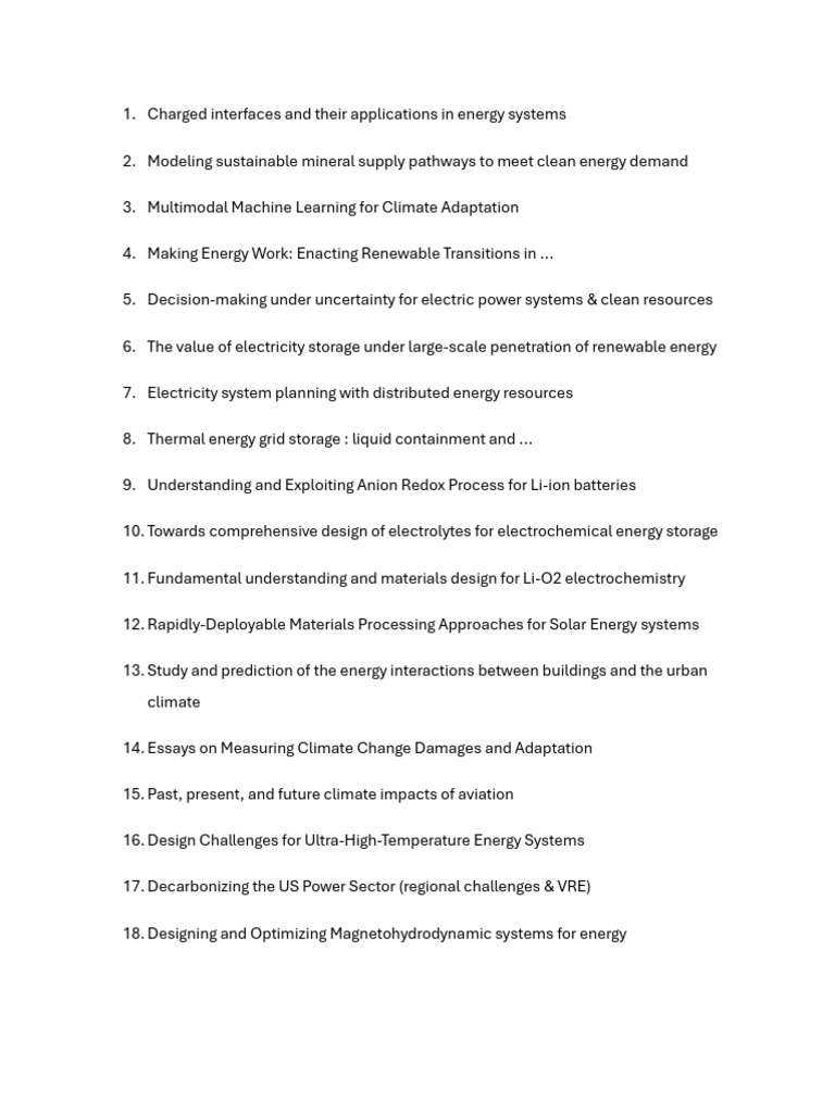 Topics Bertrand | PDF | Climate Change Mitigation | Renewable Energy