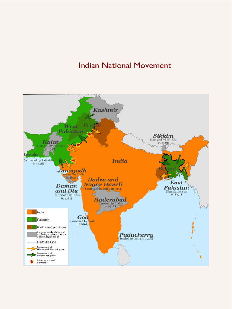 Indian National Movement | PDF | Nationalism | Indian Independence Movement