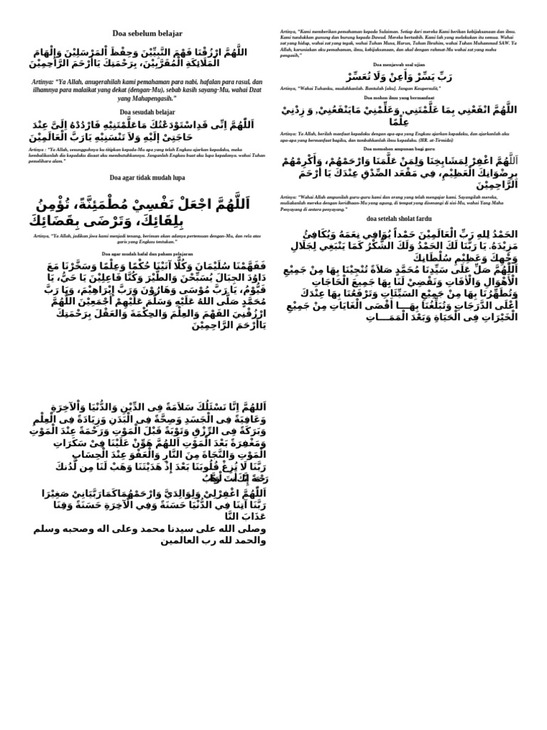 Doa Doa | PDF