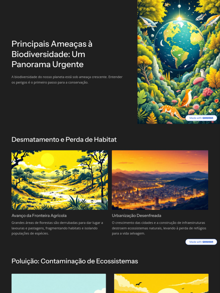 Principais Ameacas A Biodiversidade Um Panorama Urgente | PDF | Habitat ...