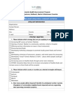 CJFMW SHIP Mini-Grant Application Nutrition Mini-Grants