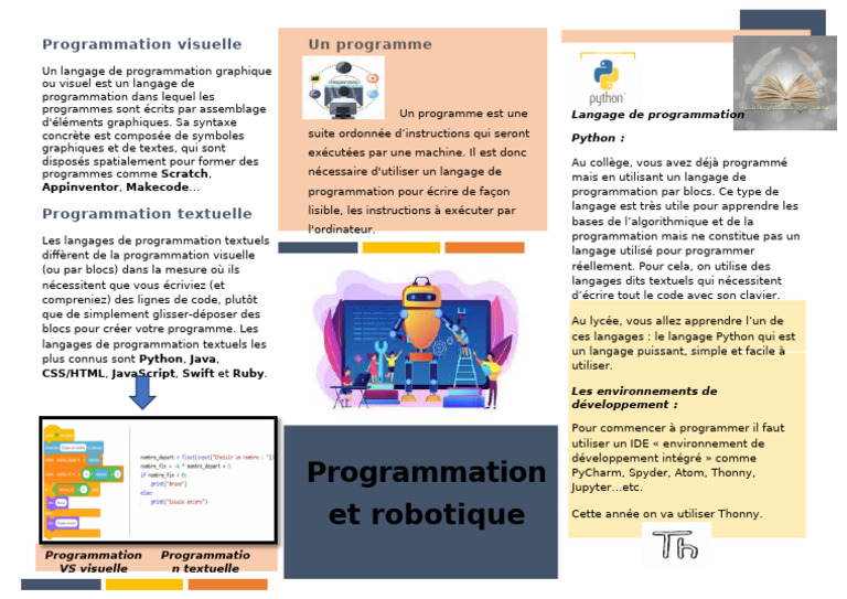 Programmation Et Robotique | PDF | Programmation informatique ...