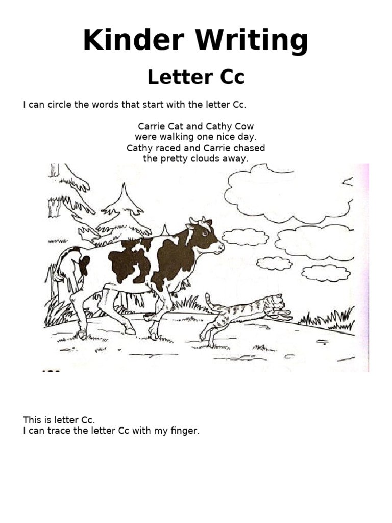Kinder Writing Activity Letter CC and GG | PDF