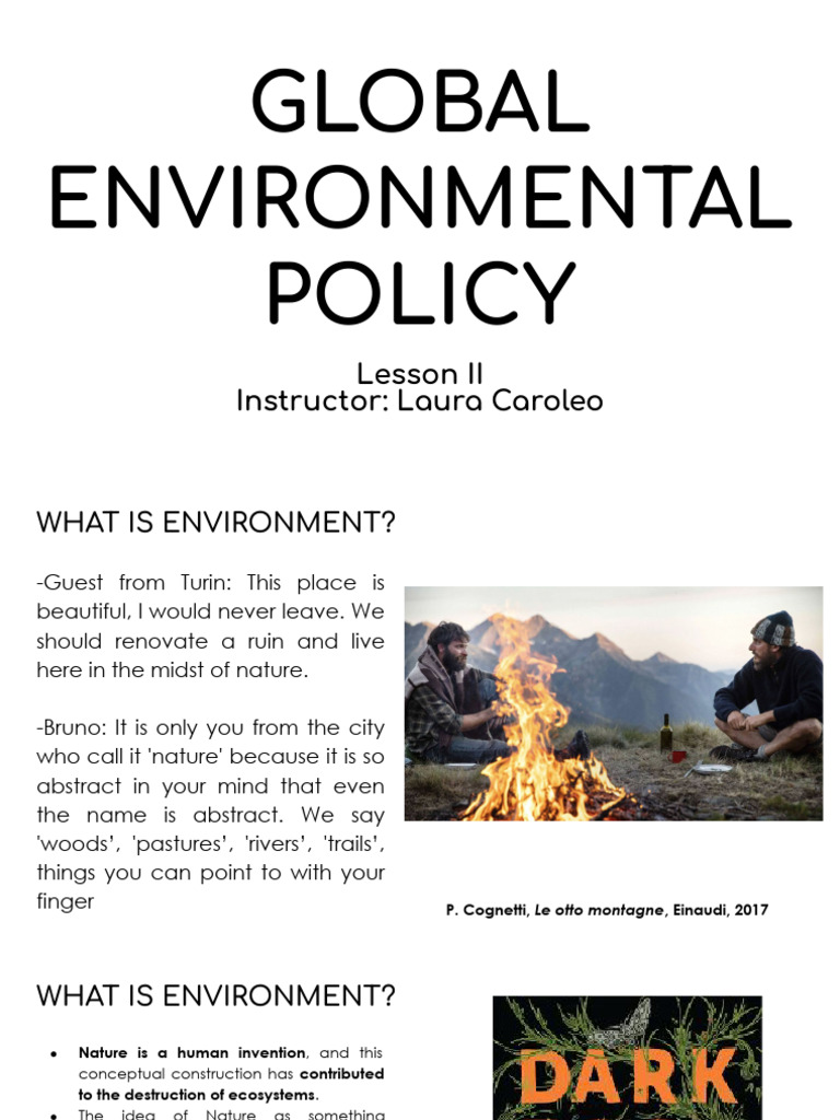 2026 Sping Global Environmental Policy | PDF | Environmental Policy ...