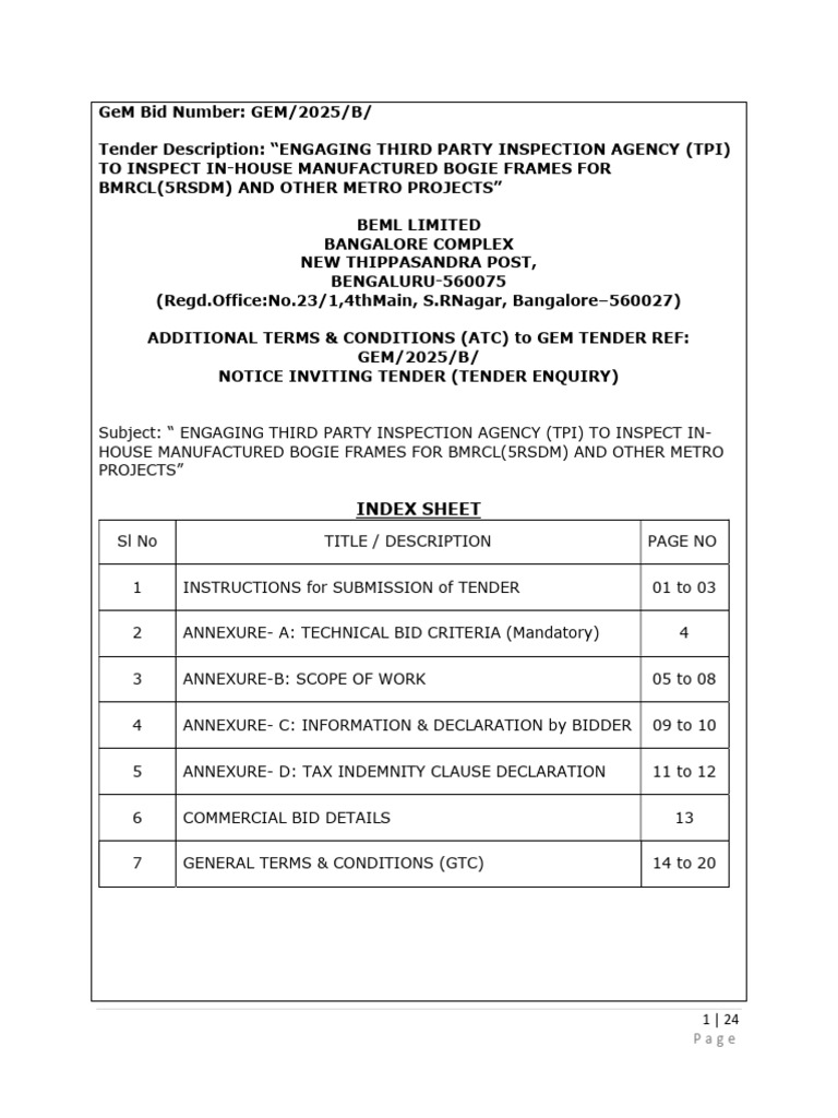 NIT 5 Rma - Jagadeesh@beml | PDF | Breach Of Contract | Nondestructive ...