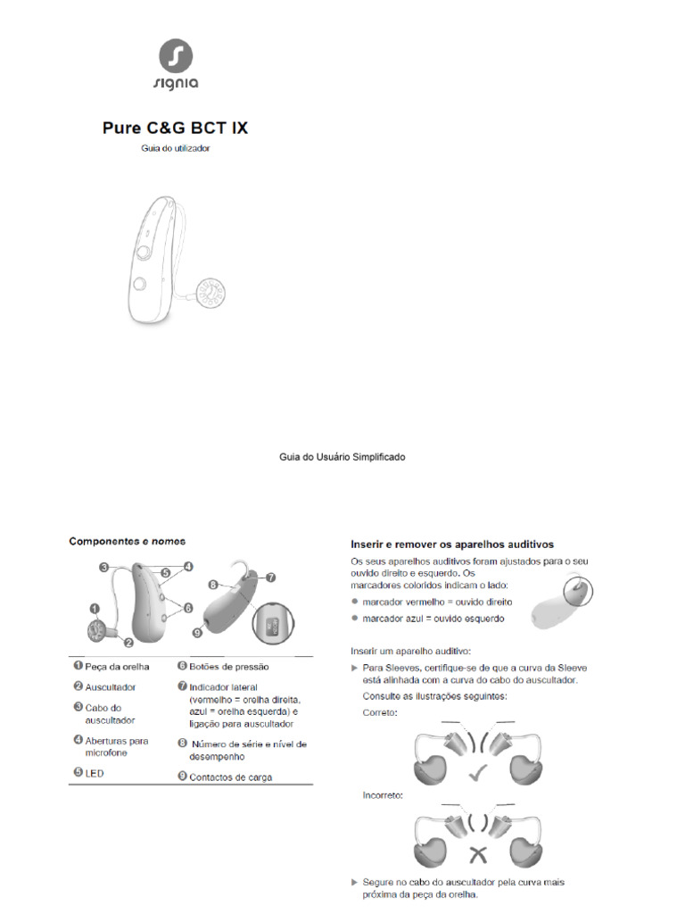 Guia Rápido - Signia Pure | PDF