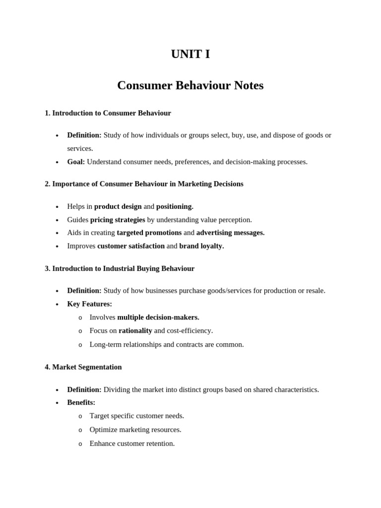 Aditya Kashyap Cunsumer Behaviour Notes | PDF | Consumer Behaviour ...