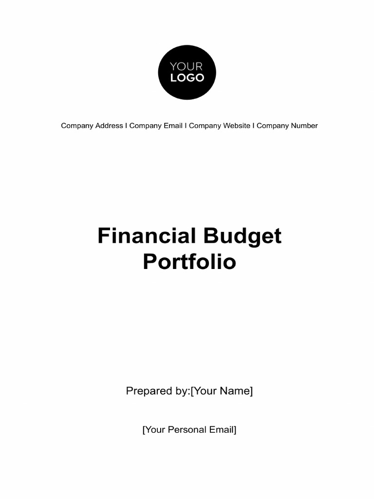 Financial Budget Portfolio Template | PDF