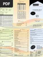 Arpeggio Grill Menu