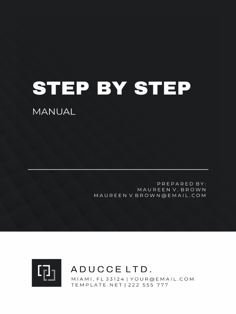 Step by Step Manual Template | PDF