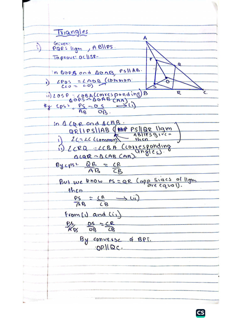 Triangles PYQ | PDF