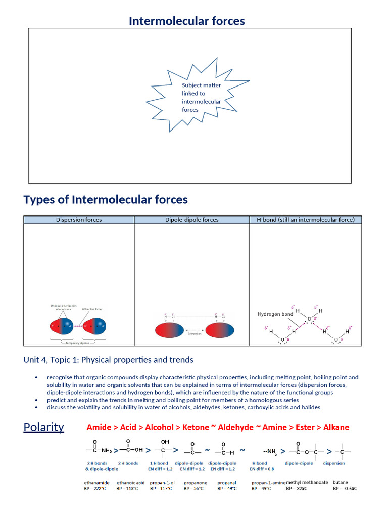 Intermolecular Forces 2022 2 | PDF | Intermolecular Force | Chemical Bond