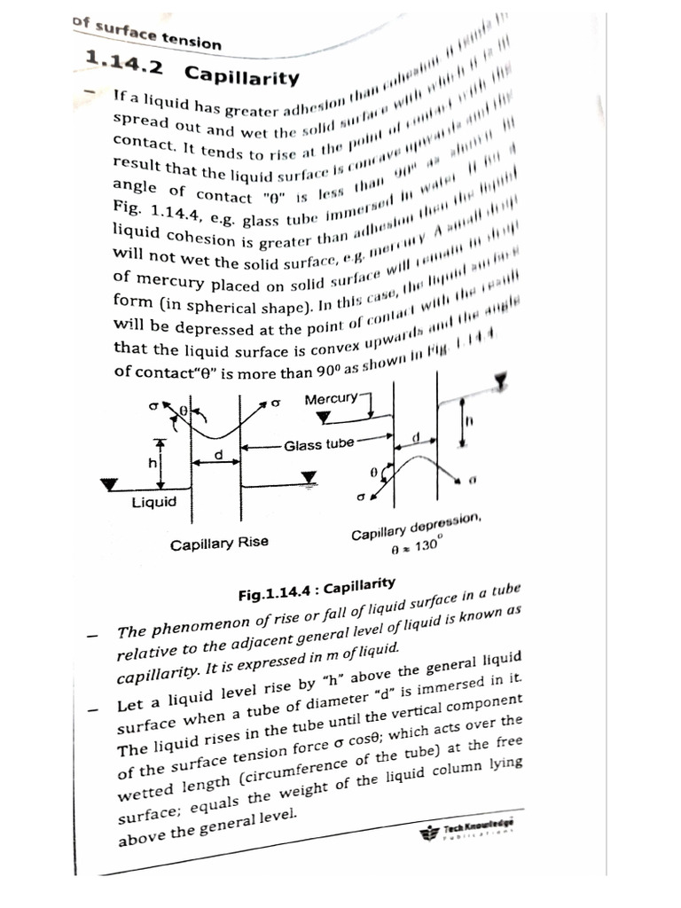 Capillary Rise | PDF
