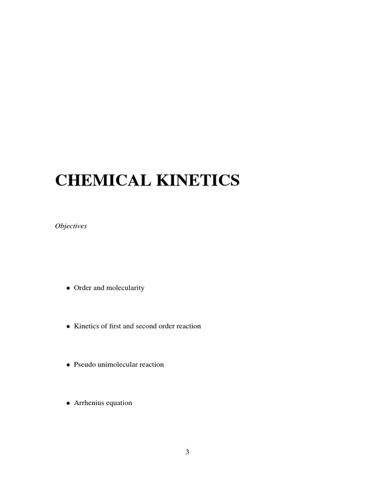Chemical Kinetics | PDF | Reaction Rate | Catalysis