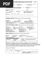 Medical Form for Work Permit Applicants | PDF | Physical Examination ...
