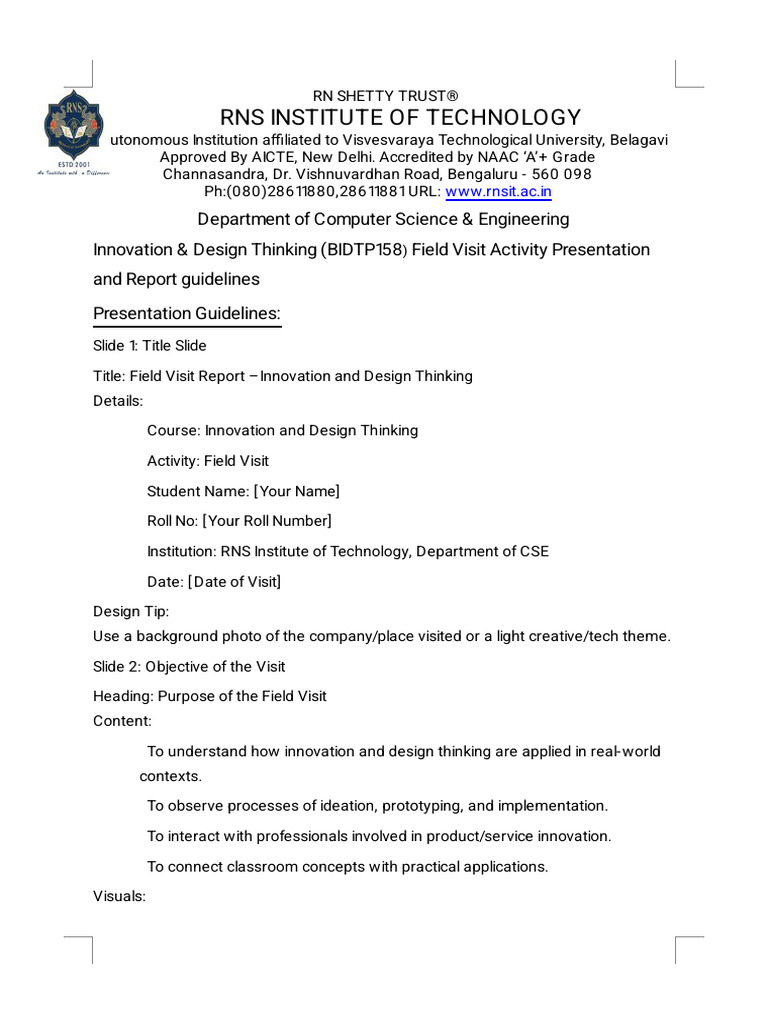IDT PPT Report Sample | PDF | Design Thinking | Empathy