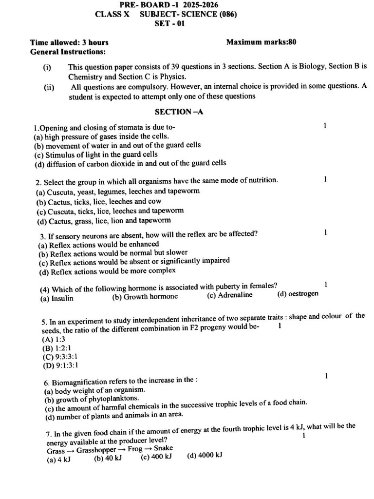 Science Practice PPR 2 | PDF