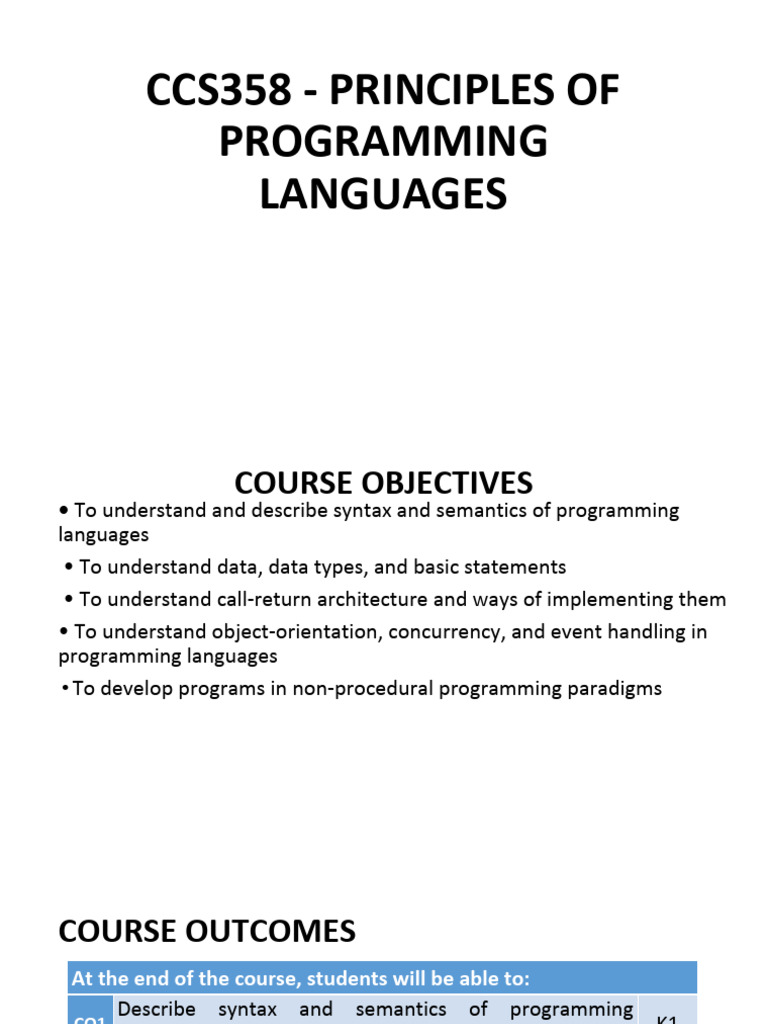 U1 PPT1 | PDF | Programming Language | Computer Program