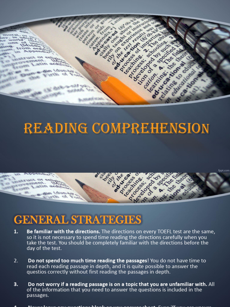 Reading Comprehension | PDF | Reading Comprehension | Question