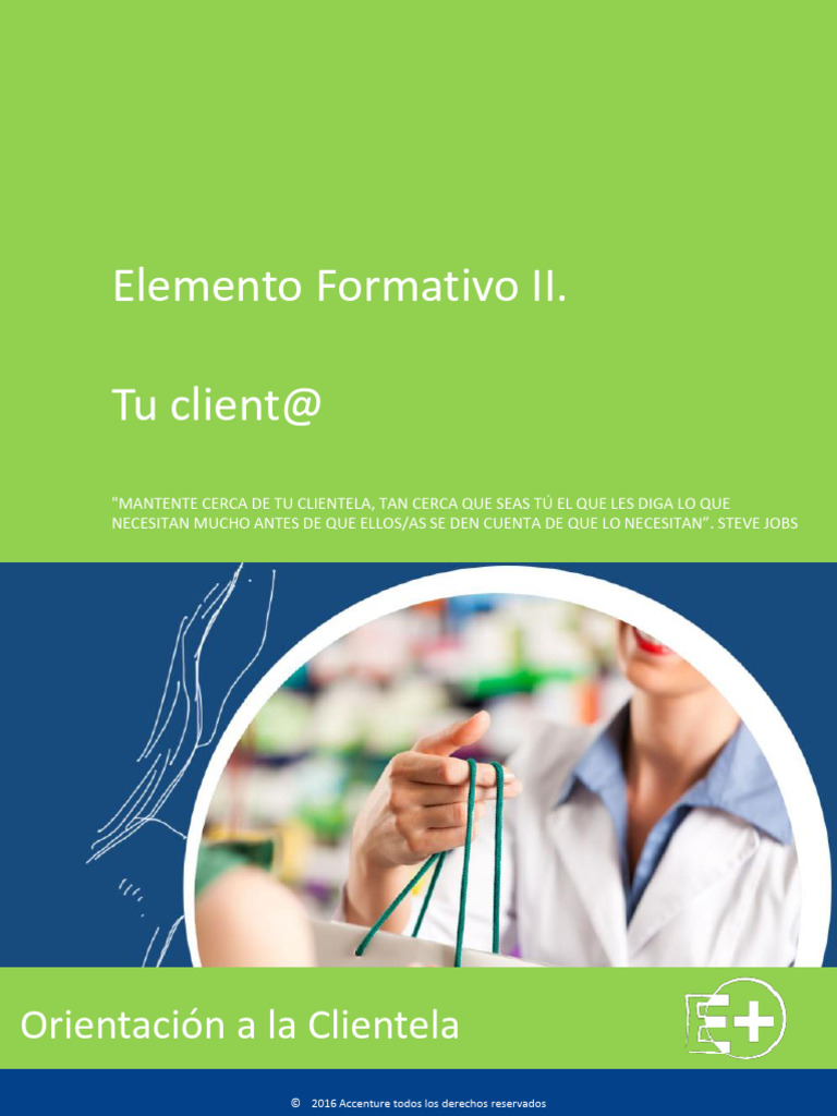 EF - II - Orientación A La Clientela - Tu Client@ - V 1.2 | PDF ...