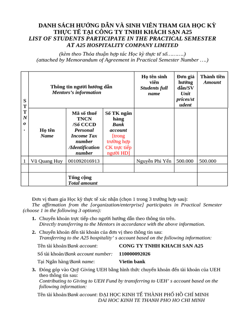 List of Students Participate in The Practical Semester AT | PDF