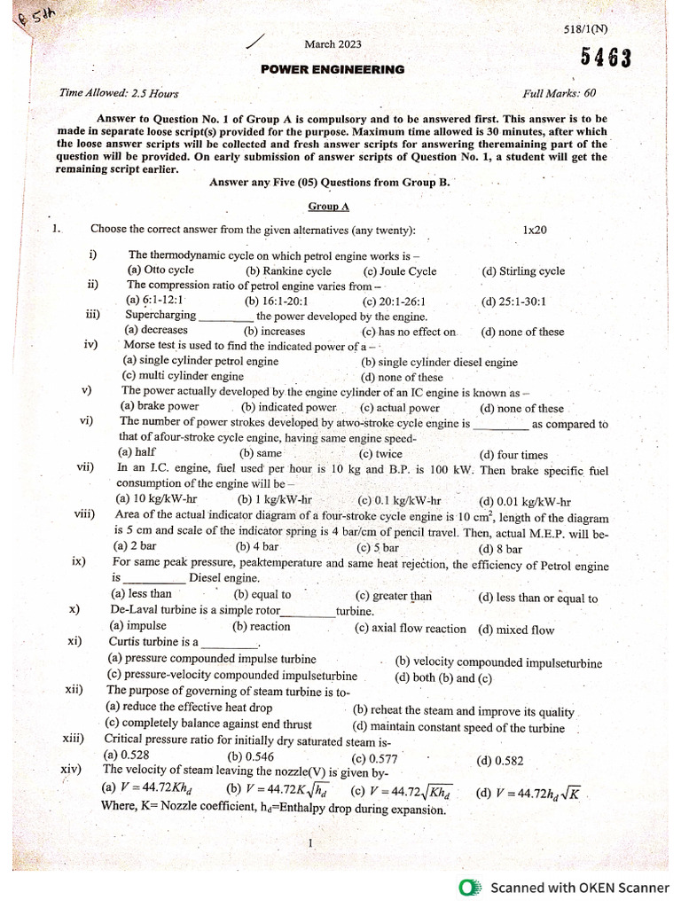 2023 5th SEM | PDF