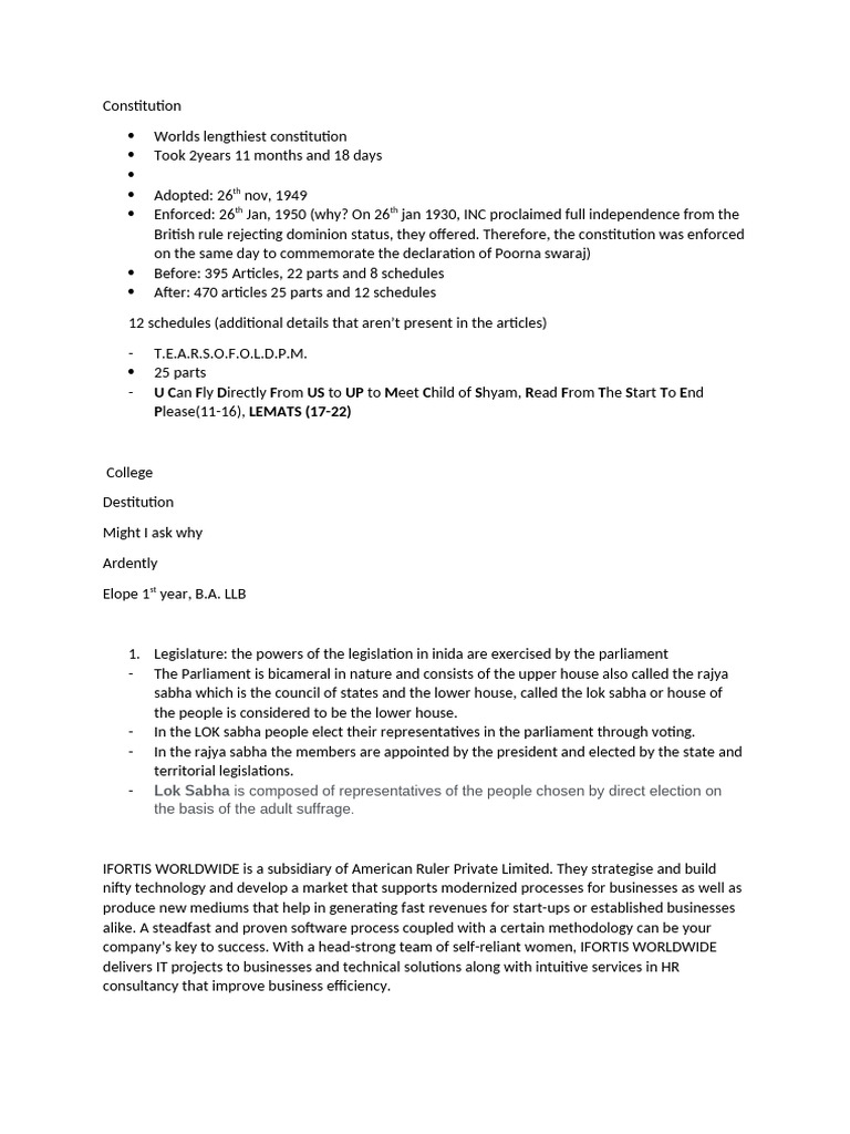 Constitution | PDF