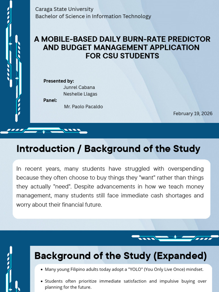 CSC 106 Chapter 1 Presentation | PDF | Budget | Usability