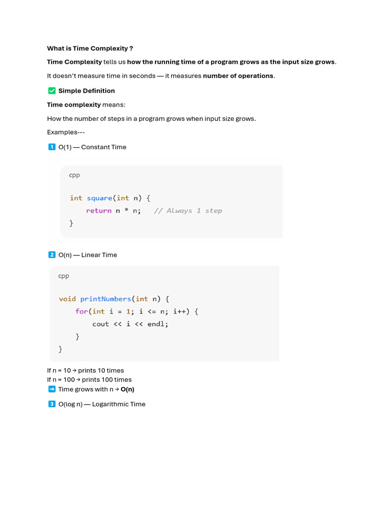 Time Space Complexity | PDF | Time Complexity | Computing