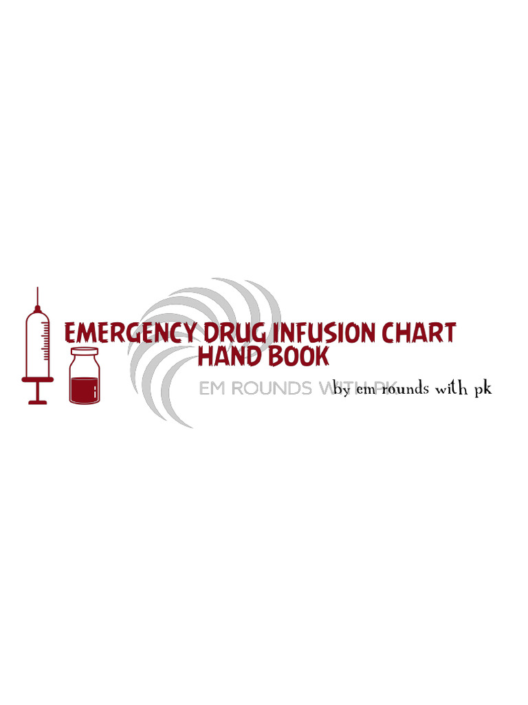 The Emergency Infusion Handbook | PDF | Medical Specialties | Clinical ...