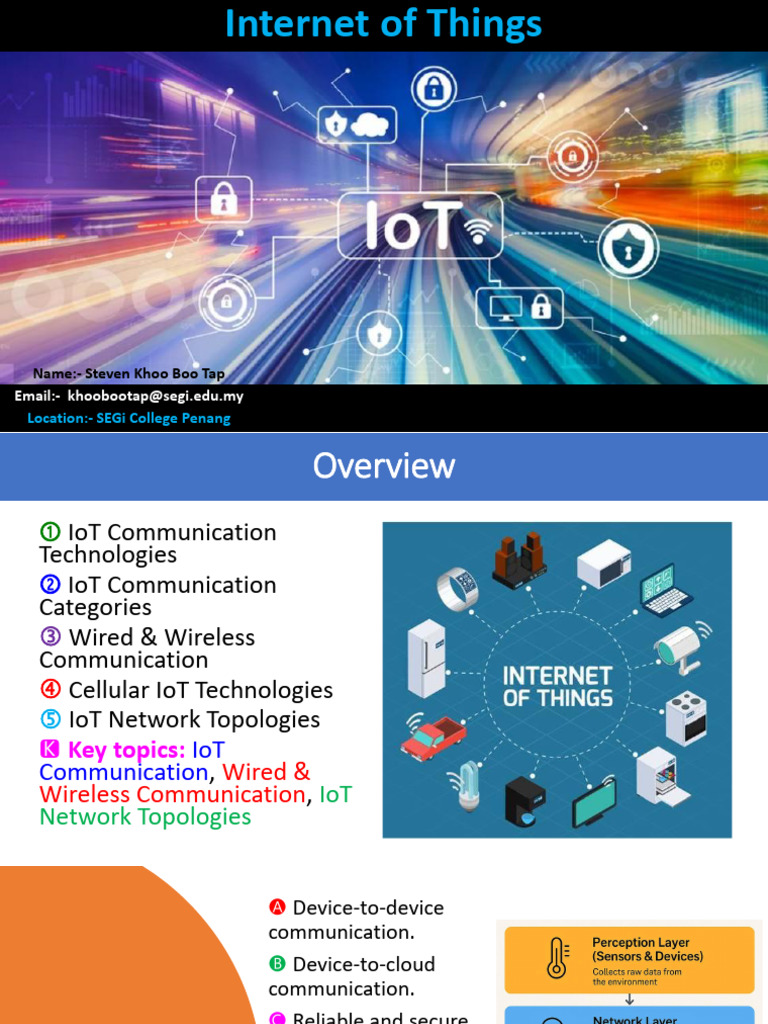 Chapter 4 - IoT Communication Technologies | PDF | Internet Of Things ...