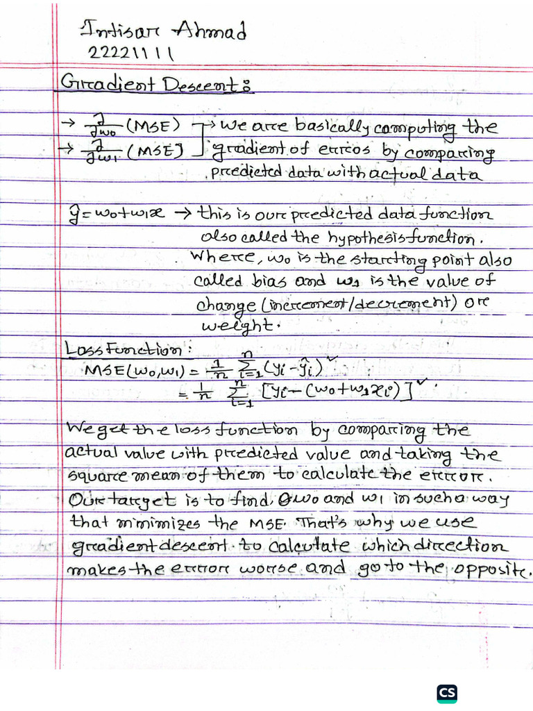 Gradient Descent | PDF