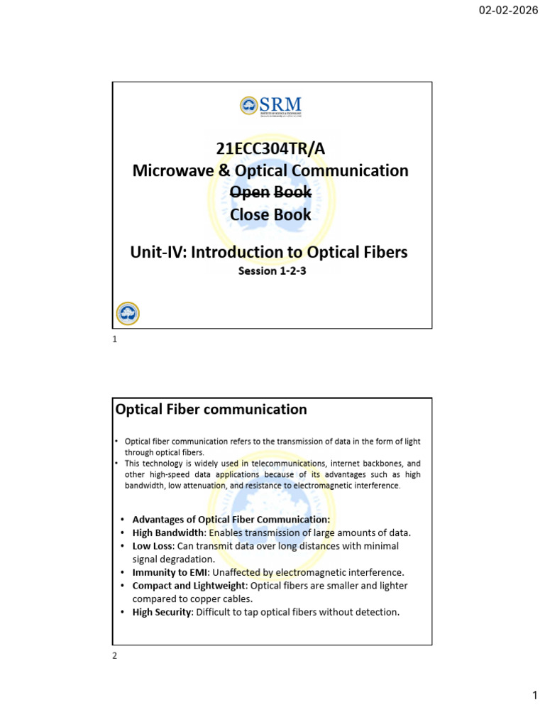 Unit 4 1 | PDF | Optical Fiber | Fiber Optic Communication