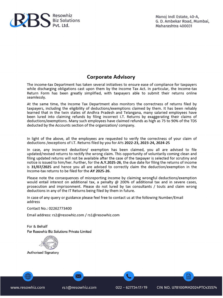 Corporate Advisory | PDF