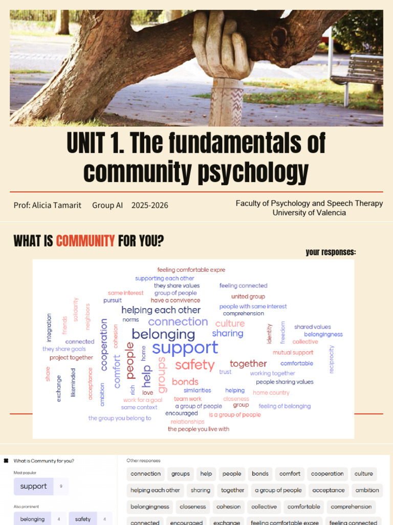 UNIT 1. The Fundamentals of Community Psychology | PDF | Psychology ...