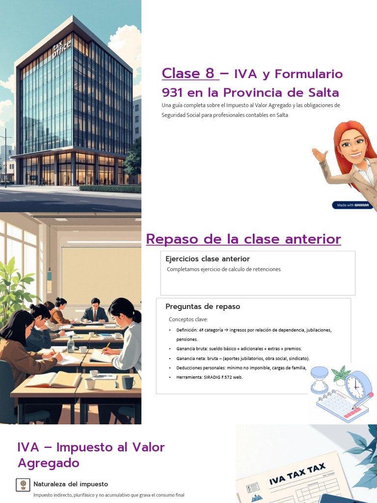 Clase 8 Unidad 3 | PDF | Impuestos | Impuesto al valor agregado