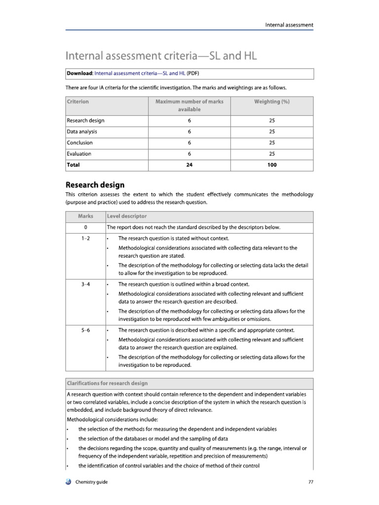IA Criteria First Exam 2025 | PDF